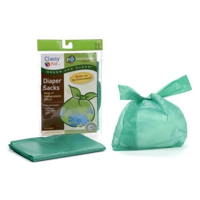 Classy Kid Keep Me Tidy Biodegradable Diaper Sack - Pack of 75 (Discontinued by Manufacturer)