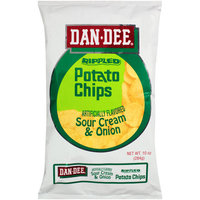 Dan Dee Sour Cream & Onion Potato Chips, 10 oz