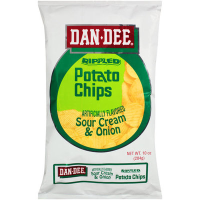 Dan Dee Sour Cream & Onion Potato Chips, 10 oz