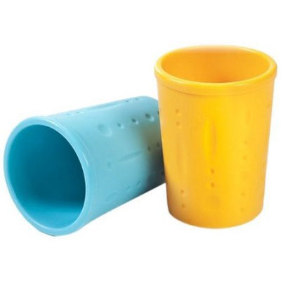 Luft Industries - Kinderville Kinderville Little Bites Cups (Blue/Orange) - 7.25 oz l 2-pack
