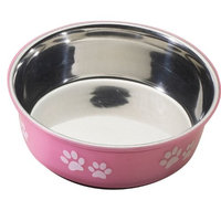 Ethical Pet Products (Spot) DSO6122 64-Ounce Fusion Designer Stainless Steel Dog Bowl, Large, Pink