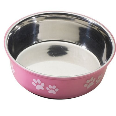 Ethical Pet Products (Spot) DSO6122 64-Ounce Fusion Designer Stainless Steel Dog Bowl, Large, Pink