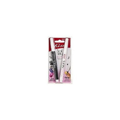 Kiss Nail Artist Fine Art Pen Black and White (2-pack)