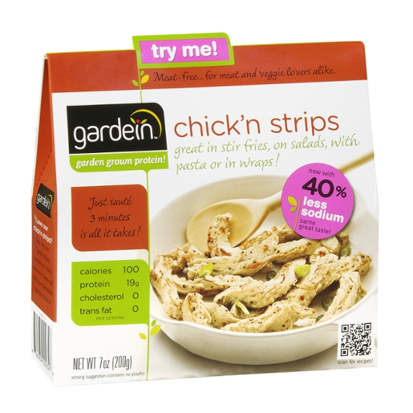 Gardein Chick'n Strips 40% Less Sodium