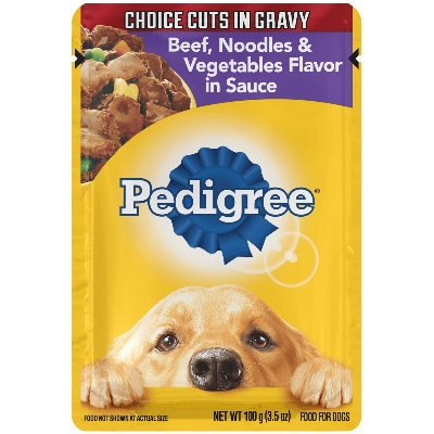 Pedigree® Beef, Noodles & Vegetables Flavor in Sauce Wet Dog Food