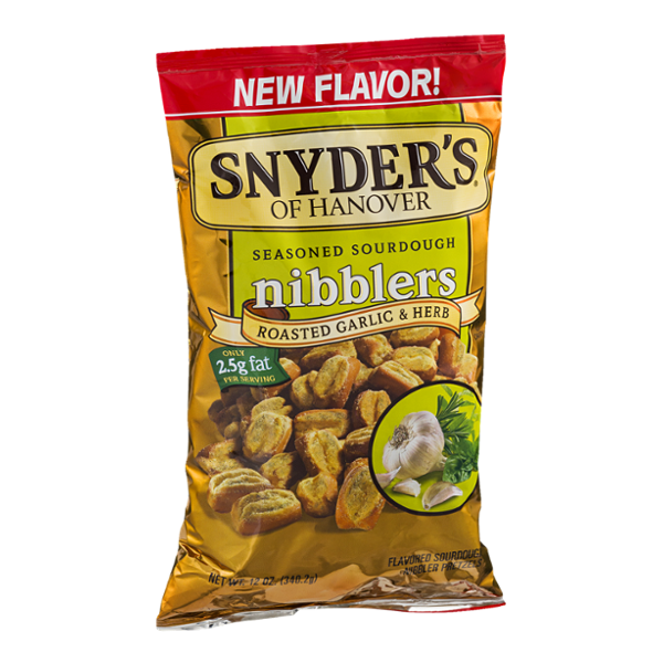 Synder's Of Hanover Nibblers Roasted Garlic & Herb