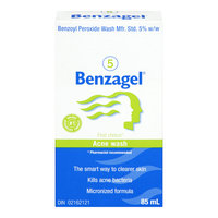 Benzagel Acne Wash, 5% Benzoyl Peroxide, 85 mL
