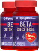 Piping Rock Beta Sitosterol 160 mg 2 Bottles x 60 Capsules
