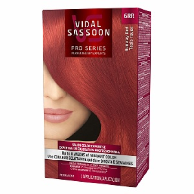 Vidal Sassoon Pro Series Hair Color, 6RR Runway Red, 1 kit