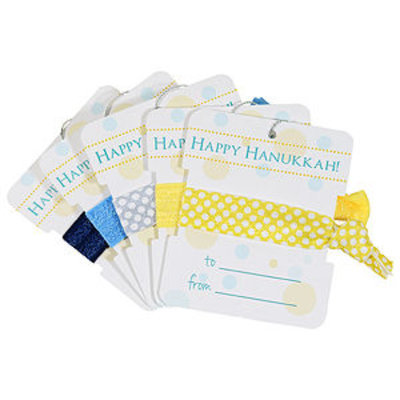Cyndibands CyndiBands 5 Hanukkah Gift Tags with Hair Ties, Norah, 1 ea