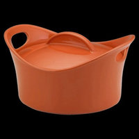 Rachael Ray Round Casserole with Lid - Orange (2.75 Qt)