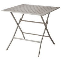 Courtyard Creations Outdoor Patio Furniture: Threshold Aluminum Slatted Table, Russell