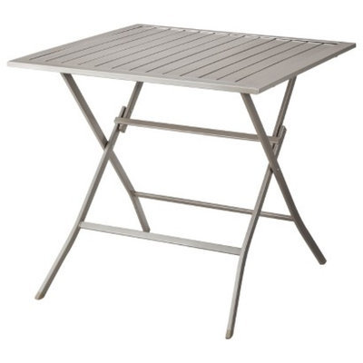 Courtyard Creations Outdoor Patio Furniture: Threshold Aluminum Slatted Table, Russell
