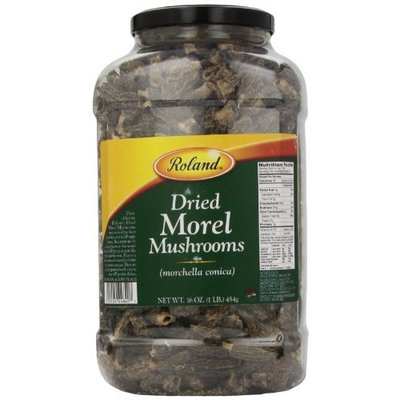 Roland Dried Morel Mushrooms, 16-Ounce Jar