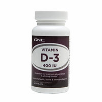 GNC Vitamin D-3 400IU, Tablets, 100 ea