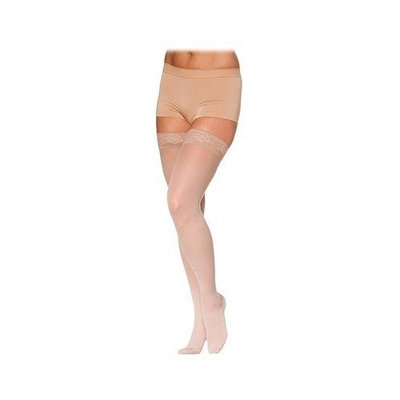 Sigvaris 780 EverSheer 20-30 mmHg Women's Closed Toe Thigh High Sock Size: M2, Color: Suntan 36