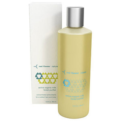 red flower nature therapeutic skincare active organic milk forest purifier