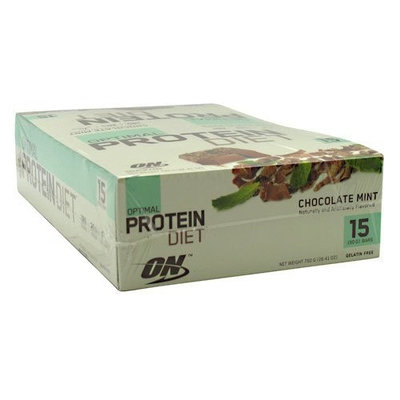 Optimum Nutrition Optimal Protein Diet Bar Chocolate Mint - 15 - 50g Bars 750g (26.41 oz)