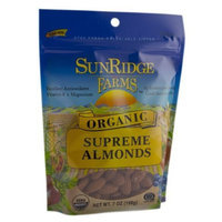 Sunridge Farms Organic Supreme Almonds, 6-Ounce Bags (Pack of 6)