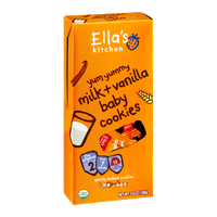 Ella's Kitchen Yum Yummy Milk + Vanilla Baby Cookies Organic - 7+ Months
