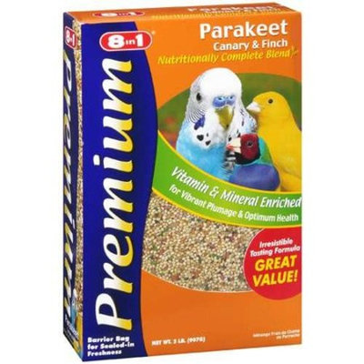 8In1 Pet Products 8-in-1 Pet Products: Bird Food Premium Parakeet, Canary, Finch Food, 2 Lb