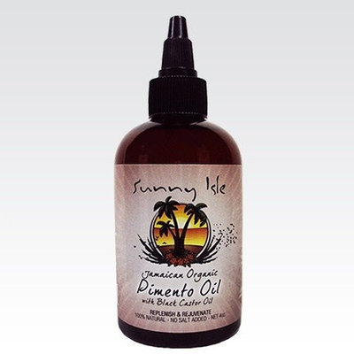 Sunny Isle's Jamaican Organic Pimento Oil with Black Castor Oil 4 oz (JBCO)