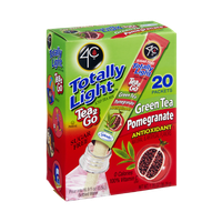 4C Totally Light Sugar Free Tea 2Go Green Tea Pomegranate Antioxidant Drink Mix - 20 CT
