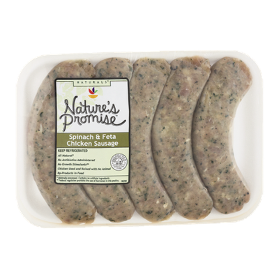 Nature's Promise Spinach & Feta Chicken Sausage