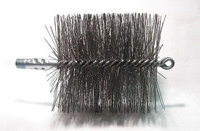 TOUGH GUY 3EDL8 Flue Brush, Dia 4 1/2,1/4 MNPT, Length 8