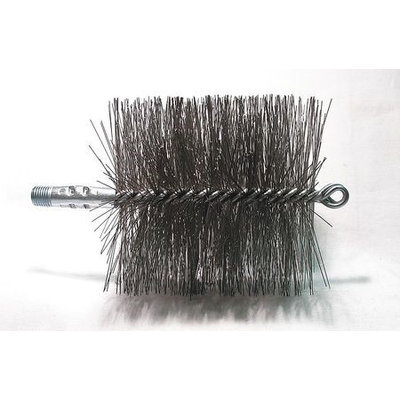 TOUGH GUY 3EDL8 Flue Brush, Dia 4 1/2,1/4 MNPT, Length 8