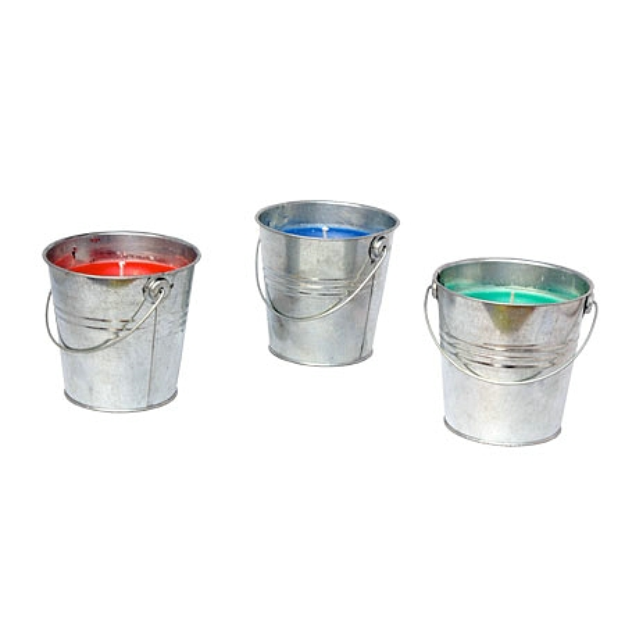 Bite Shield Citronella with Geraniol Outdoor Silver Bucket Candle