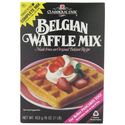 Classique Fare Classique Belgian Waffle Mix, 16-Ounce Boxes (Pack of 6)