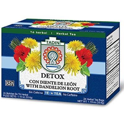 Tadin Herb and Tea Caffeine Free Detox, 24 Count (Pack of 1)