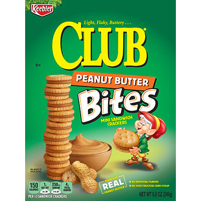 Keebler Club Peanut Butter Bites Mini Sandwich Crackers