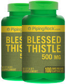 Piping Rock Blessed Thistle 500 mg 2 Bottles x 100 Capsules