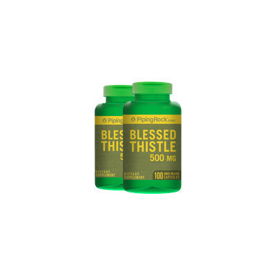 Piping Rock Blessed Thistle 500 mg 2 Bottles x 100 Capsules