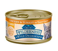THE BLUE BUFFALO CO. BLUE™ Wilderness® Wild Delights™ Flaked Chicken & Turkey Recipe For Adult Cats
