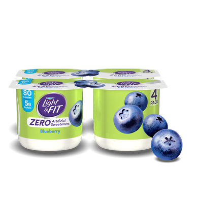 Light & Fit® Blueberry Nonfat Yogurt With Zero Artificial Sweeteners