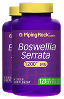 Piping Rock Boswellia Serrata 1200 mg 2 x 120 Capsule Bottles