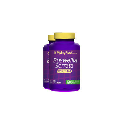 Piping Rock Boswellia Serrata 1200 mg 2 x 120 Capsule Bottles