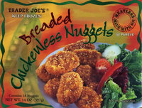 Trader Joe's Breaded Chickenless Nuggets