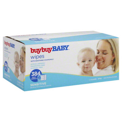 Wipes: buybuy Baby Wipes Sensitive 6 pack 384 count