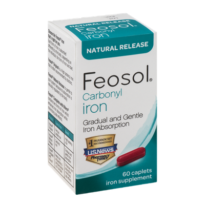 Feosol Carbonyl Iron Natural Release Iron Supplement - 60 CT