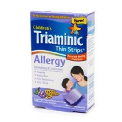 Triaminic Allergy Thin Strips Grape Flavor 14 ea