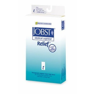Jobst Relief 20-30 mmHg Unisex Open Toe Knee High Support Sock with Silicone Top Band Size: Medium