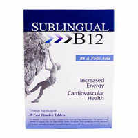 Heaven Scent Heaven Sent Sublingual B12 with B6 and Folic Acid 30 Tablets