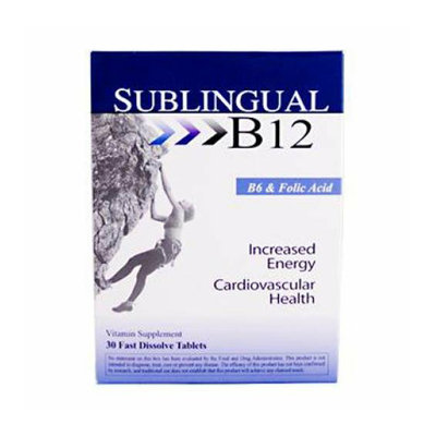 Heaven Scent Heaven Sent Sublingual B12 with B6 and Folic Acid 30 Tablets