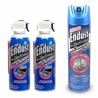 Endust Electronics Dust Cleaning Kit With Anti-Static Cleaner & Duster 2 Pack