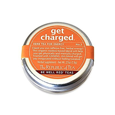 The Republic Of Tea Be Well Red Rooibos Tea - Get Smart - No.16 Herb Tea For Memory/Focus, 36 Tea Bag Tin
