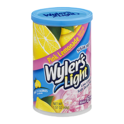 Wyler's Light Sugar Free Low Calorie Soft Drink Pink Lemonade